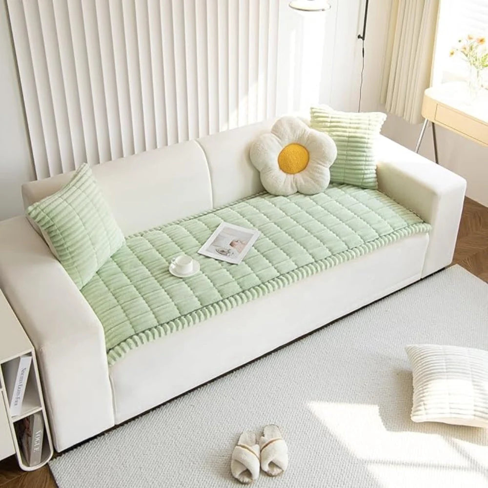 Couch Cover Non-Slip Microfiber Machine Washable