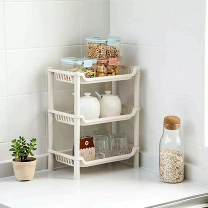 Countertop Storage Rack 3-Tier Corner Space-Saving