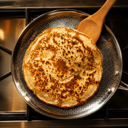 Crepe Pan Hand-Hammered Titanium PFAS-Free Induction & Oven