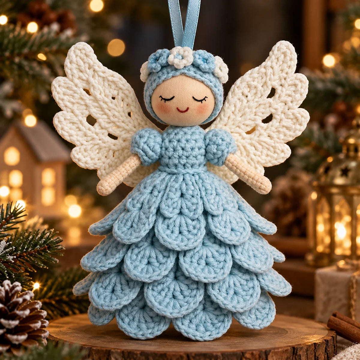 Crochet Ornament Kit Complete Soft Yarn Hook & Needle