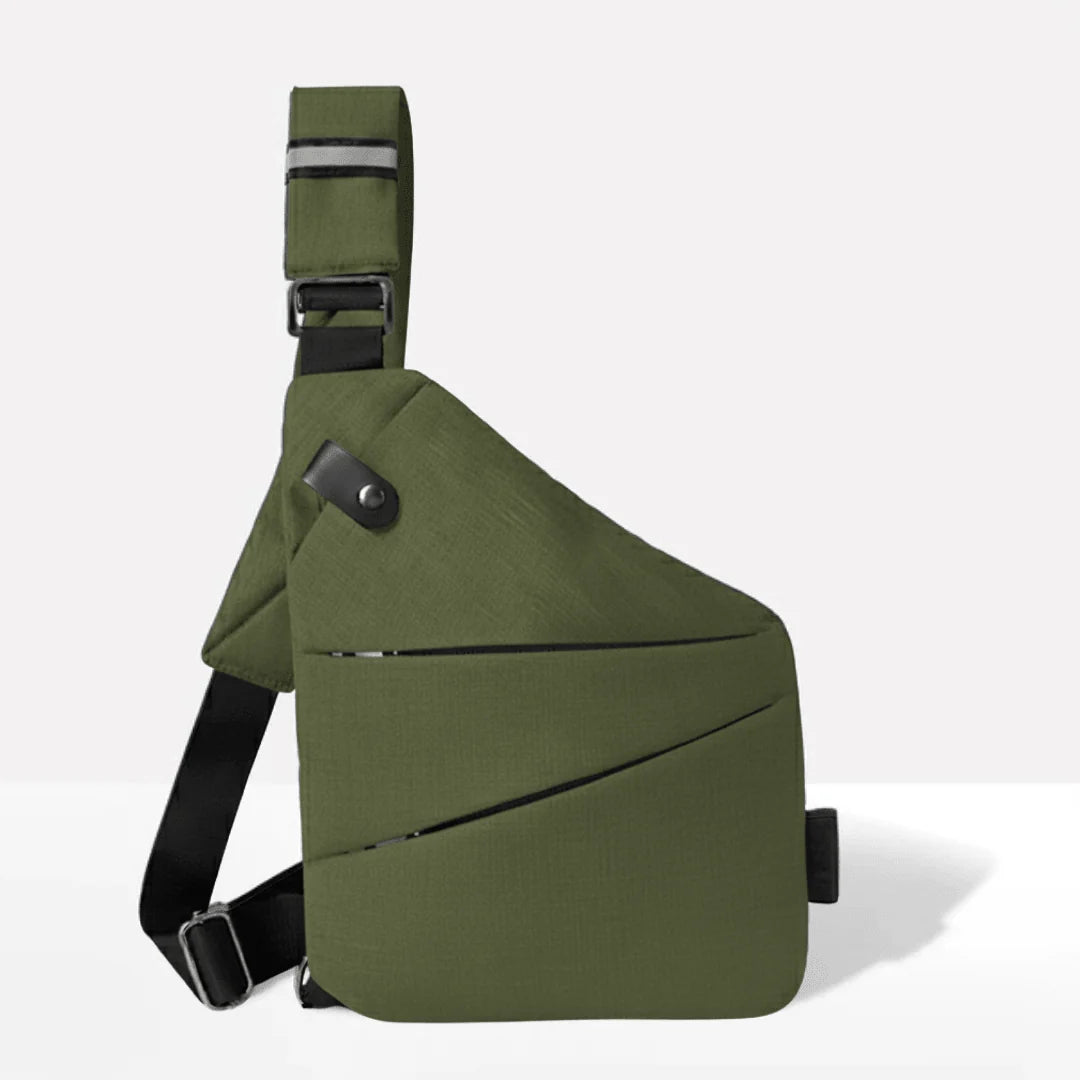 Crossbody Bag RFID-Blocking Cut-Resistant Strap Water-Repellent Polyester