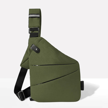 Crossbody Bag RFID-Blocking Cut-Resistant Strap Water-Repellent Polyester