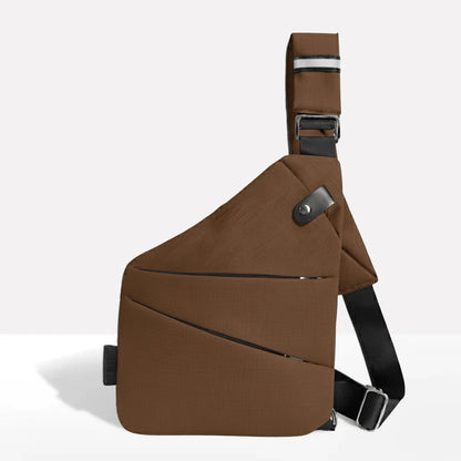 Crossbody Bag RFID-Blocking Cut-Resistant Strap Water-Repellent Polyester