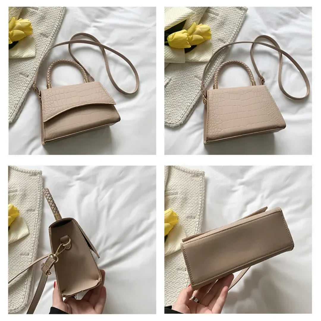 Crossbody Handbag Faux Leather Adjustable Strap