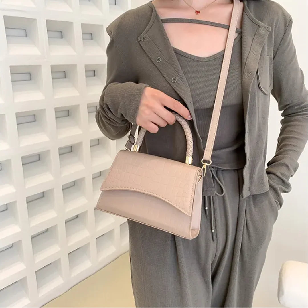 Crossbody Handbag Faux Leather Adjustable Strap