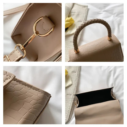 Crossbody Handbag Faux Leather Adjustable Strap