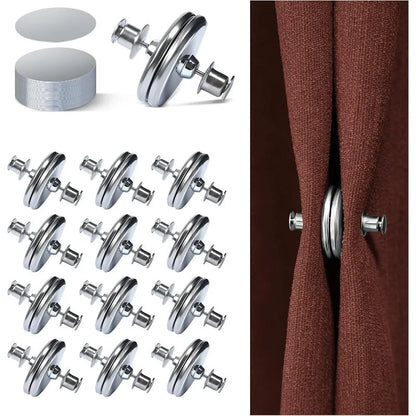 Curtain Clips Magnetic Strong Hold No-Drill Installation