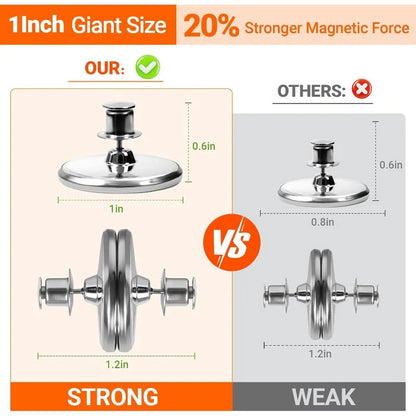 Curtain Clips Magnetic Strong Hold No-Drill Installation