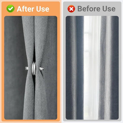 Curtain Clips Magnetic Strong Hold No-Drill Installation