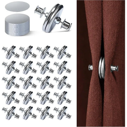 Curtain Clips Magnetic Strong Hold No-Drill Installation