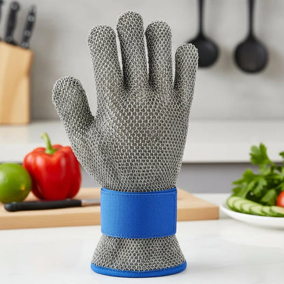 Cut-Resistant Gloves Stainless Steel Mesh Ergonomic & Flexible