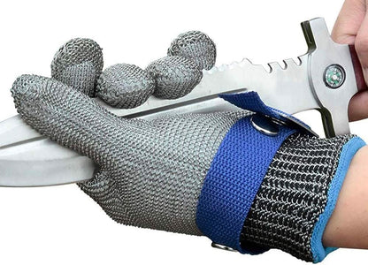 Cut-Resistant Gloves Stainless Steel Mesh Ergonomic & Flexible