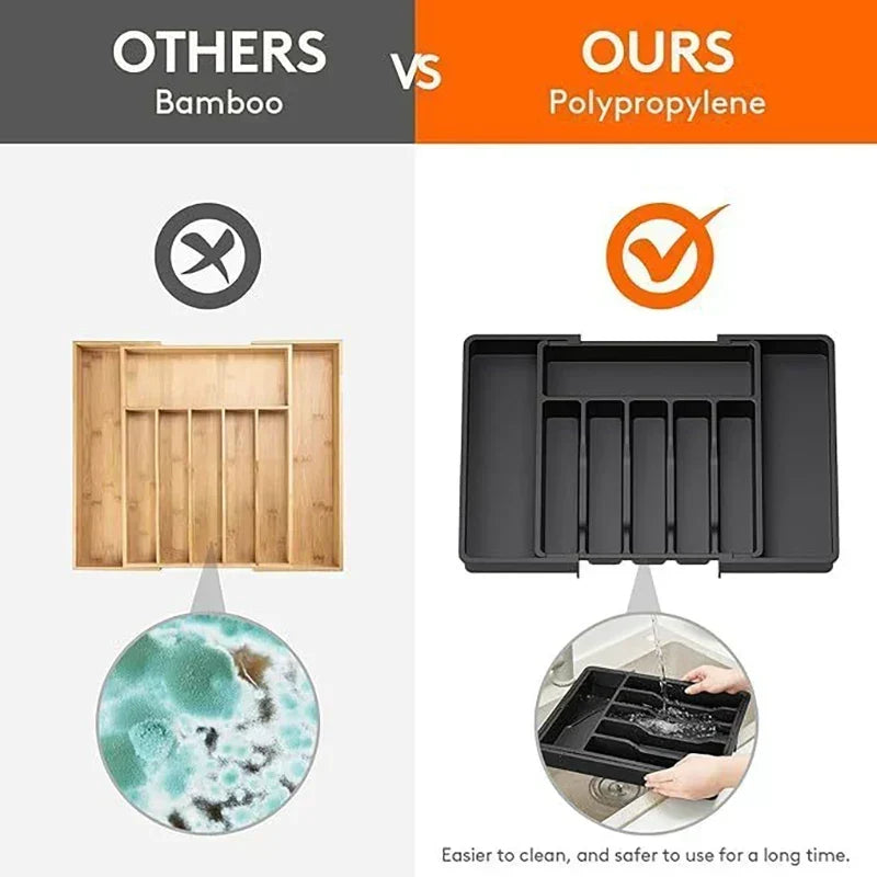 Cutlery Organizer Adjustable & Extendable BPA-Free