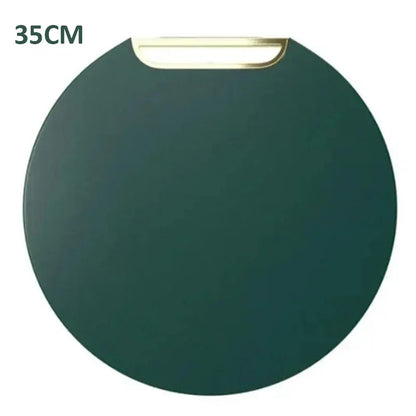 Cutting Board Round Double-Sided Antibacterial PE 13.78 Inch