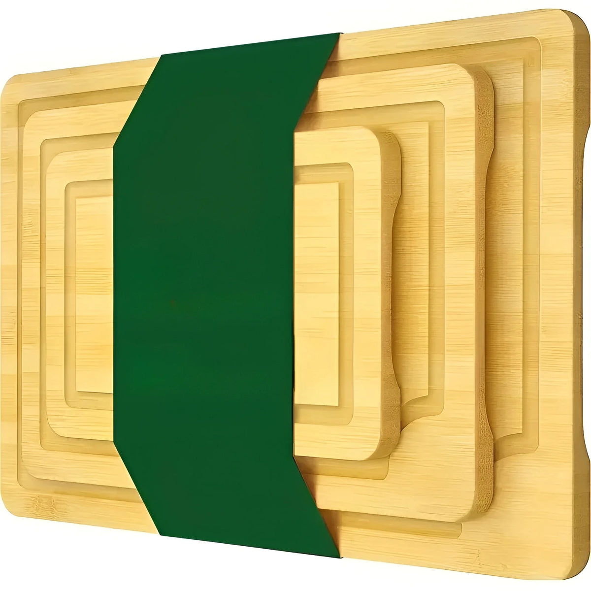 Cutting Board Set Bamboo 3-Piece Food-Safe Prep & Serving