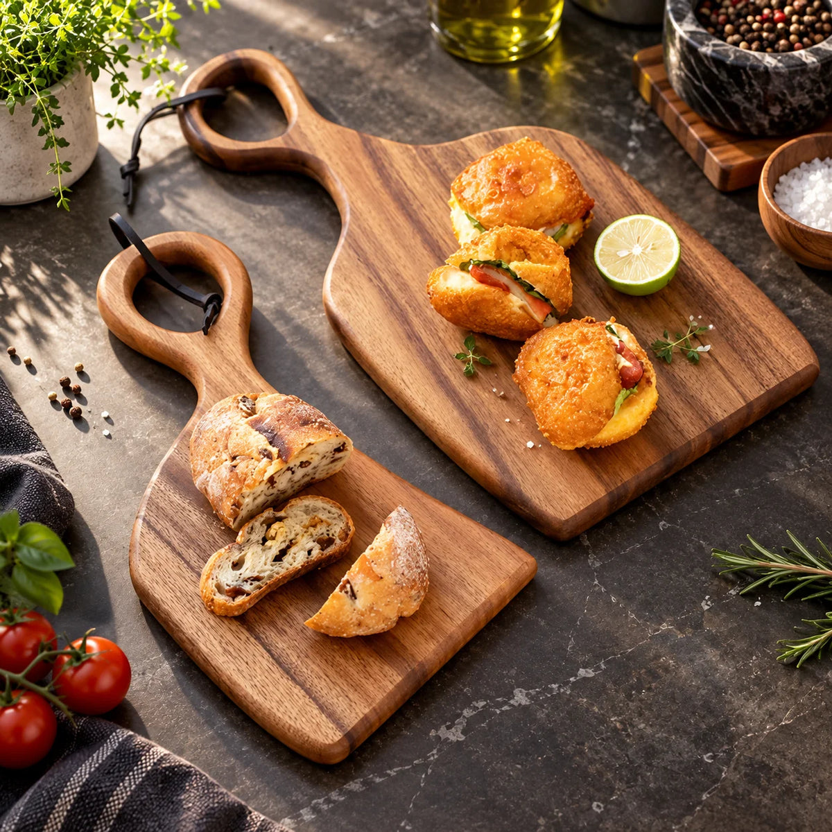 Cutting Board Set Double-Sided Walnut Two Sizes