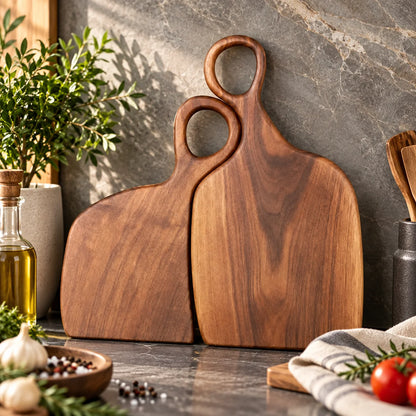 Cutting Board Set Double-Sided Walnut Two Sizes