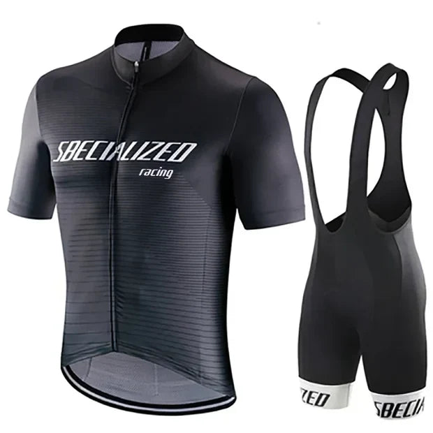 Cycling Jersey & Bib Shorts Set Quick-Dry Padded Chamois