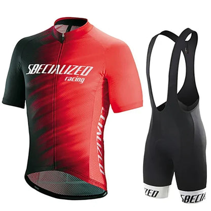 Cycling Jersey & Bib Shorts Set Quick-Dry Padded Chamois