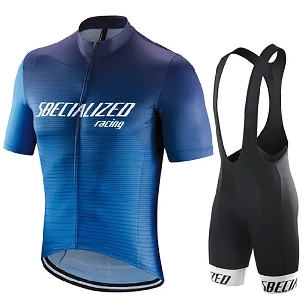 Cycling Jersey & Bib Shorts Set Quick-Dry Padded Chamois