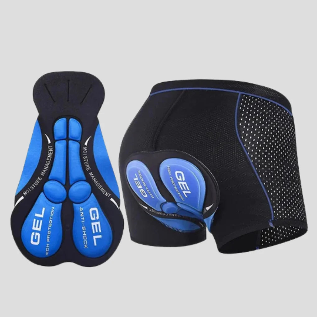 Cycling Shorts Gel-Padded Moisture-Wicking Flat-Seam