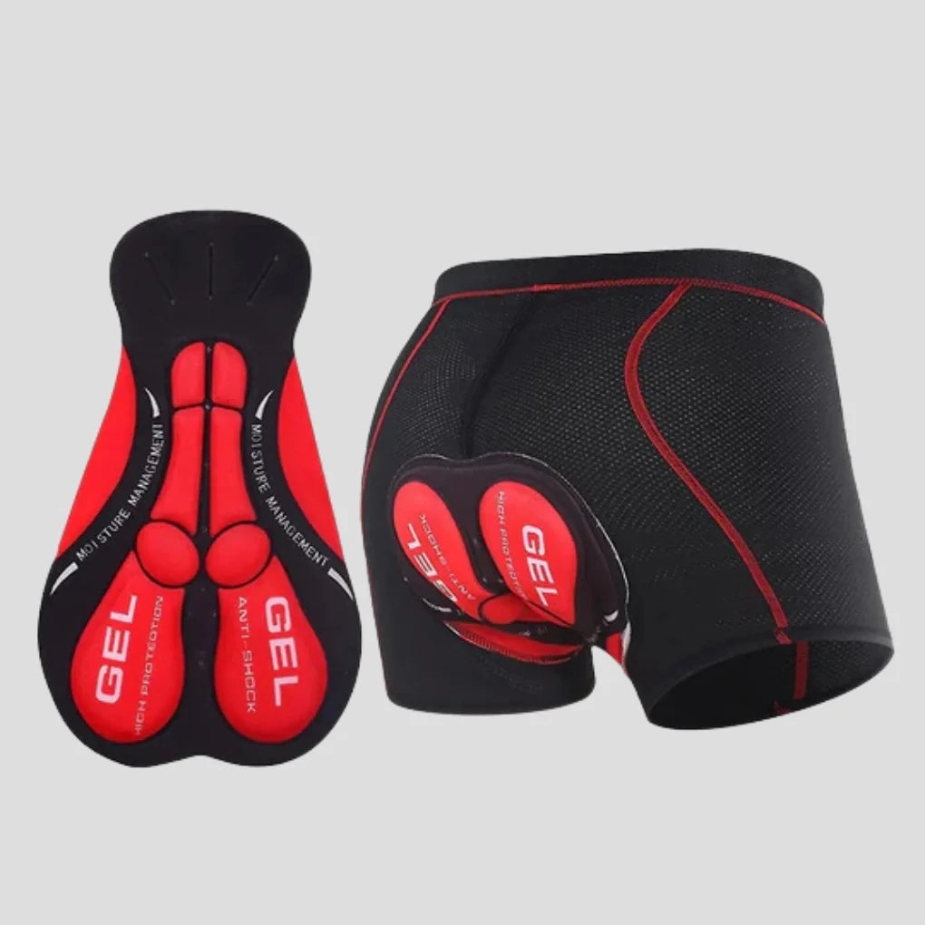 Cycling Shorts Gel-Padded Moisture-Wicking Flat-Seam