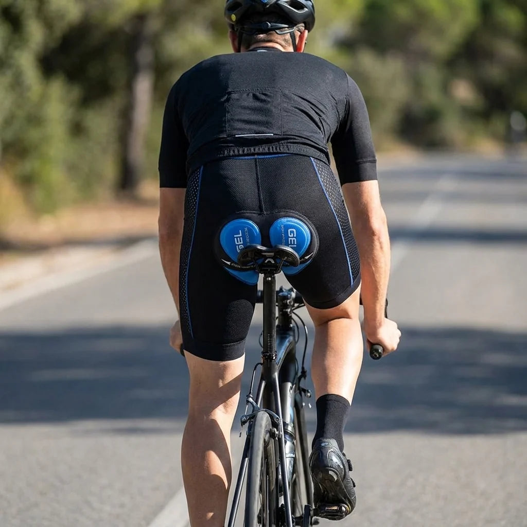 Cycling Shorts Gel-Padded Moisture-Wicking & Wide Waistband