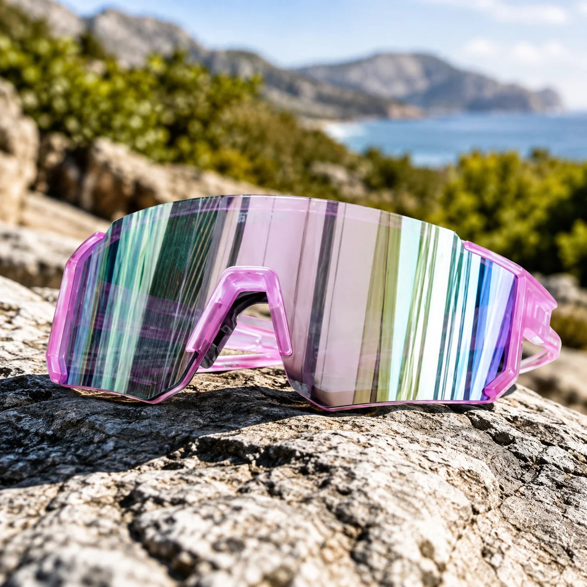 Cycling Sunglasses Wide Wraparound UV400 Polycarbonate