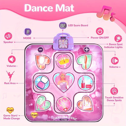 Dance Mat Screen-Free Scoring Battery-Powered
