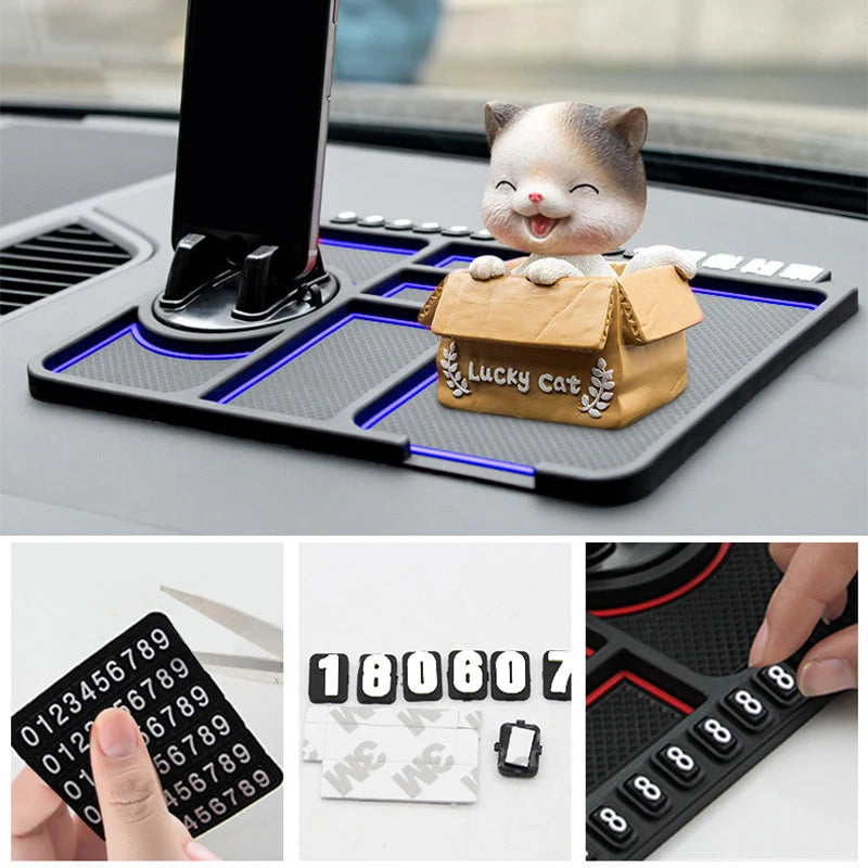 Dashboard Organizer Mat Non-Slip & Washable Silicone