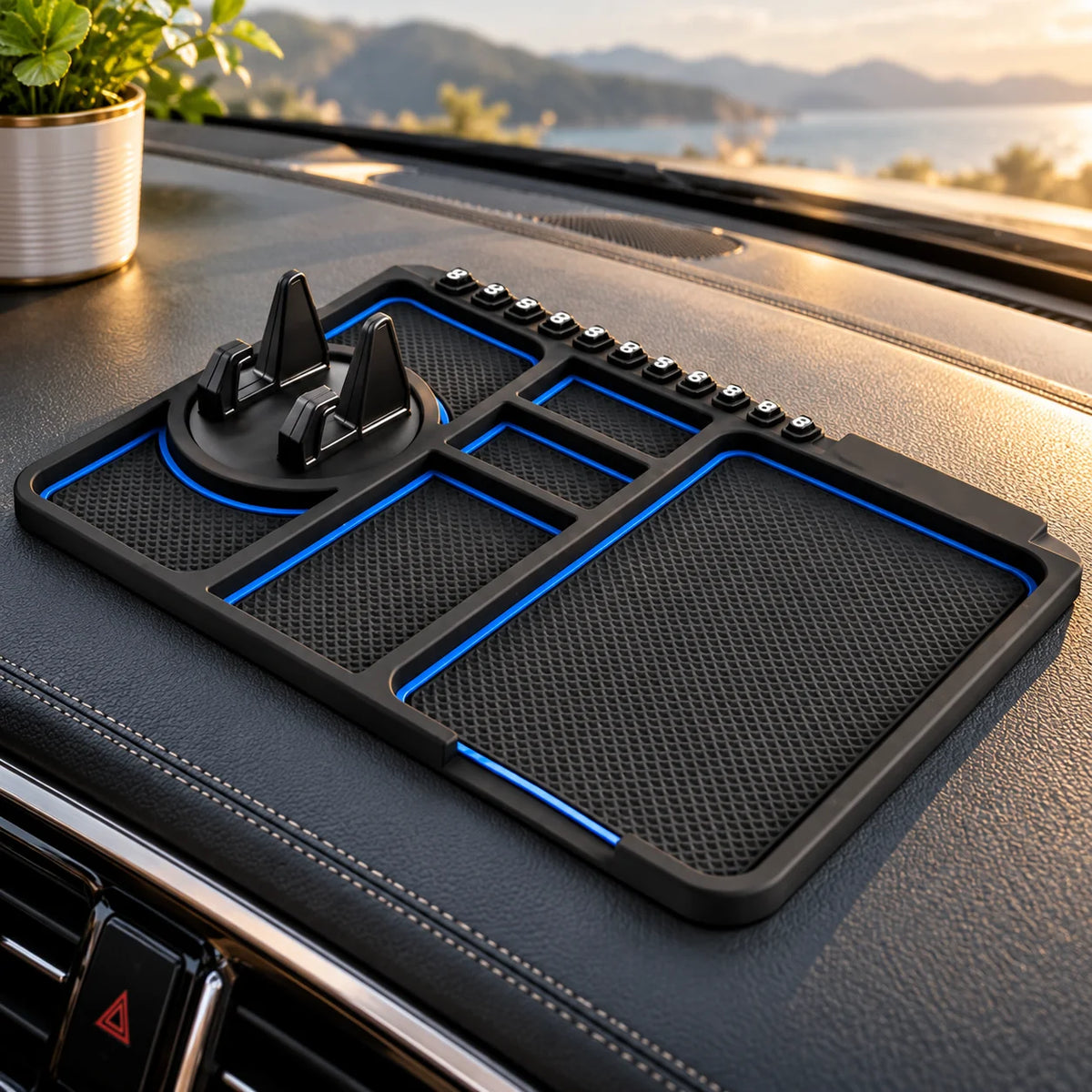 Dashboard Organizer Mat Non-Slip & Washable Silicone