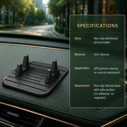 Dashboard Phone Holder Soft Silicone Suction Grip