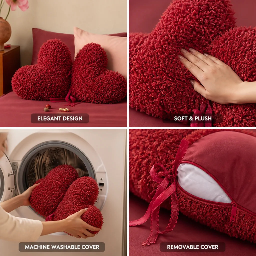 Decorative Bow Cushion Soft-Touch Removable Machine-Washable Cover