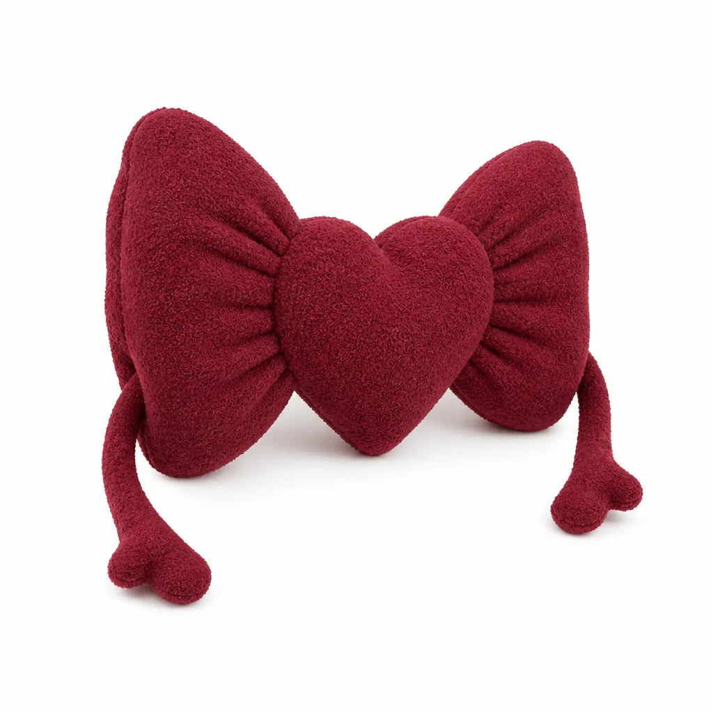 Decorative Bow Cushion Soft-Touch Removable Machine-Washable Cover