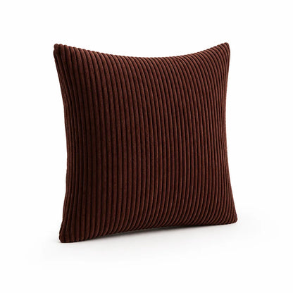 Decorative Cushion 30 cm Ribbed Texture Machine-Washable Cover