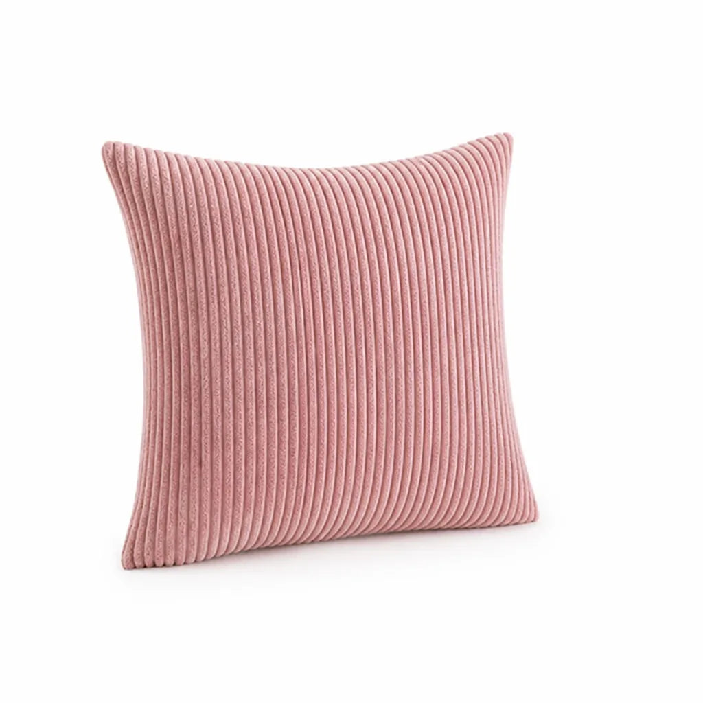 Decorative Cushion 30 cm Ribbed Texture Machine-Washable Cover