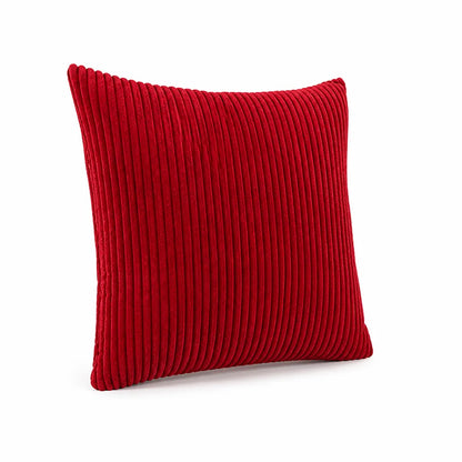 Decorative Cushion 30 cm Ribbed Texture Machine-Washable Cover