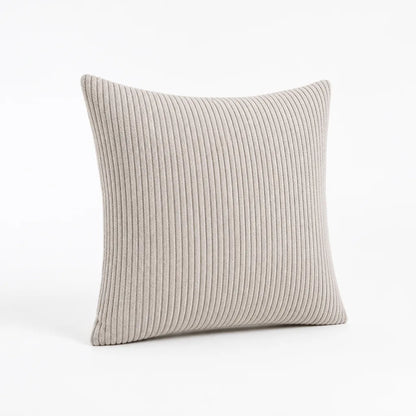 Decorative Cushion 30 cm Ribbed Texture Machine-Washable Cover