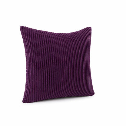 Decorative Cushion 30 cm Ribbed Texture Machine-Washable Cover
