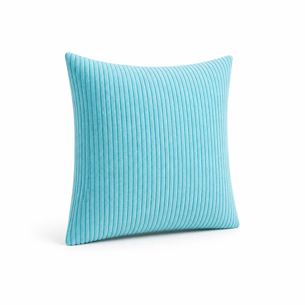 Decorative Cushion 30 cm Ribbed Texture Machine-Washable Cover