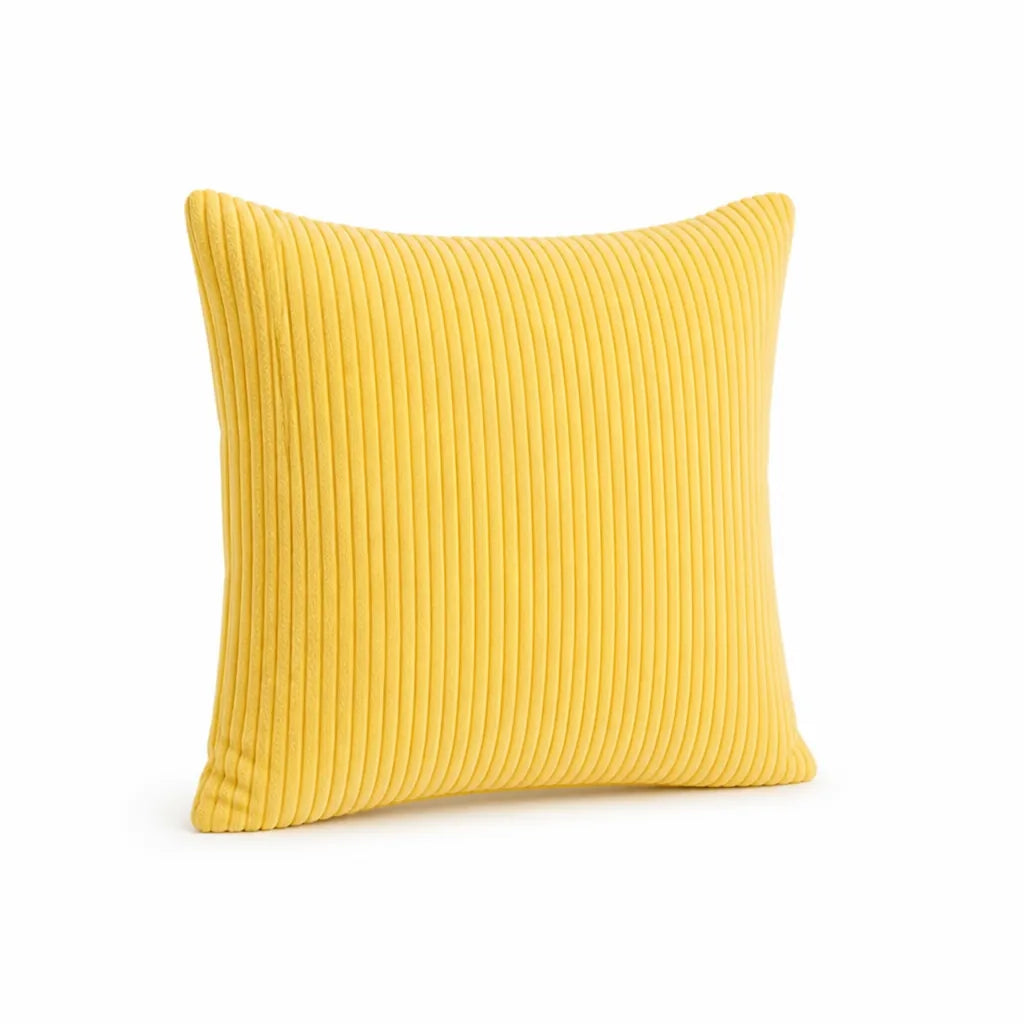Decorative Cushion 30 cm Ribbed Texture Machine-Washable Cover