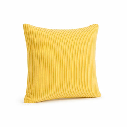 Decorative Cushion 30 cm Ribbed Texture Machine-Washable Cover