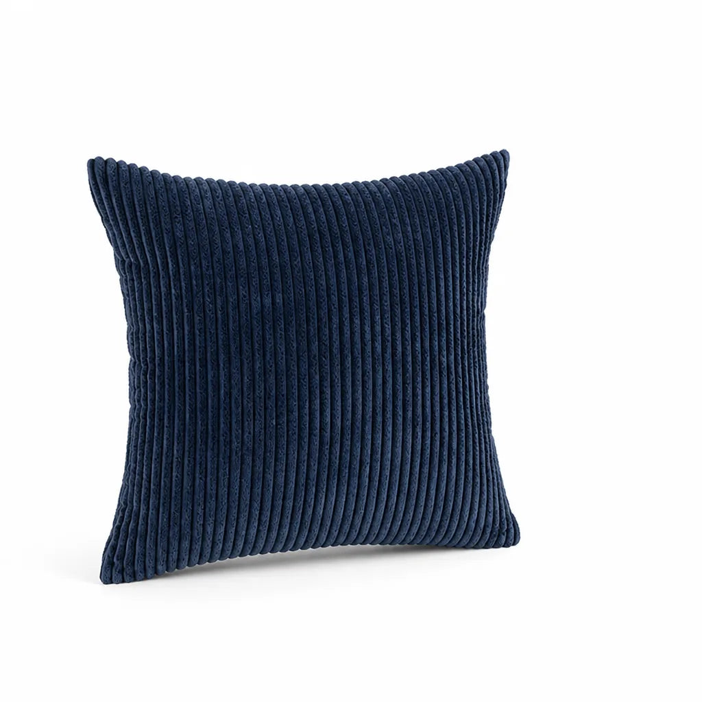 Decorative Cushion 30 cm Ribbed Texture Machine-Washable Cover