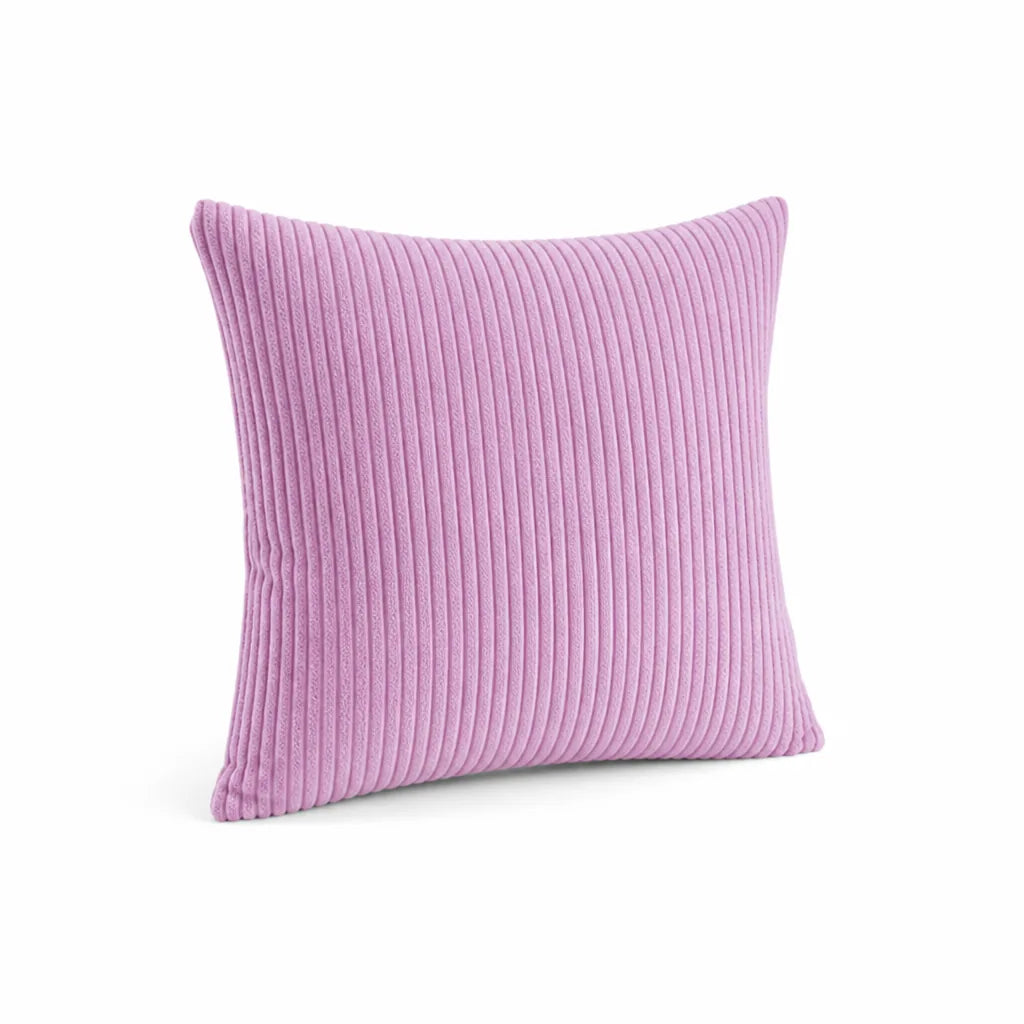 Decorative Cushion 30 cm Ribbed Texture Machine-Washable Cover