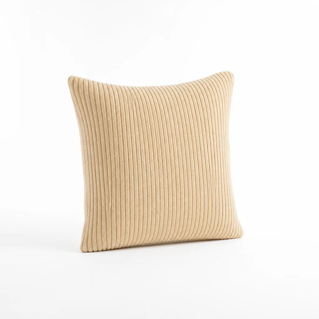 Decorative Cushion 30 cm Ribbed Texture Machine-Washable Cover