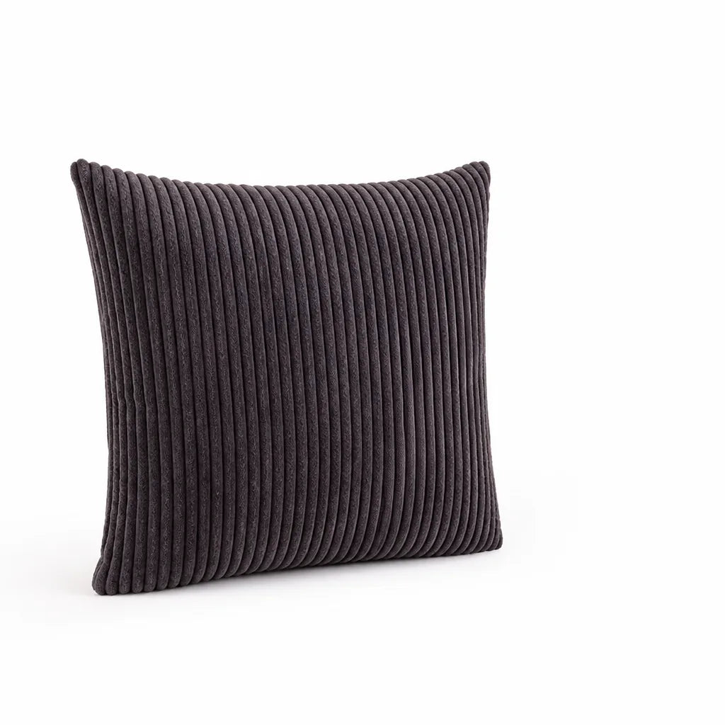 Decorative Cushion 30 cm Ribbed Texture Machine-Washable Cover