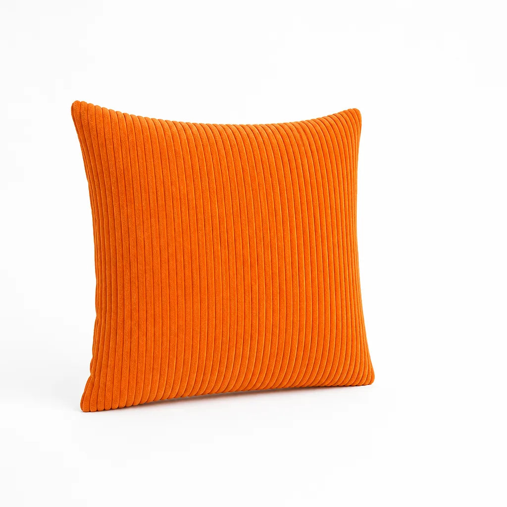 Decorative Cushion 30 cm Ribbed Texture Machine-Washable Cover