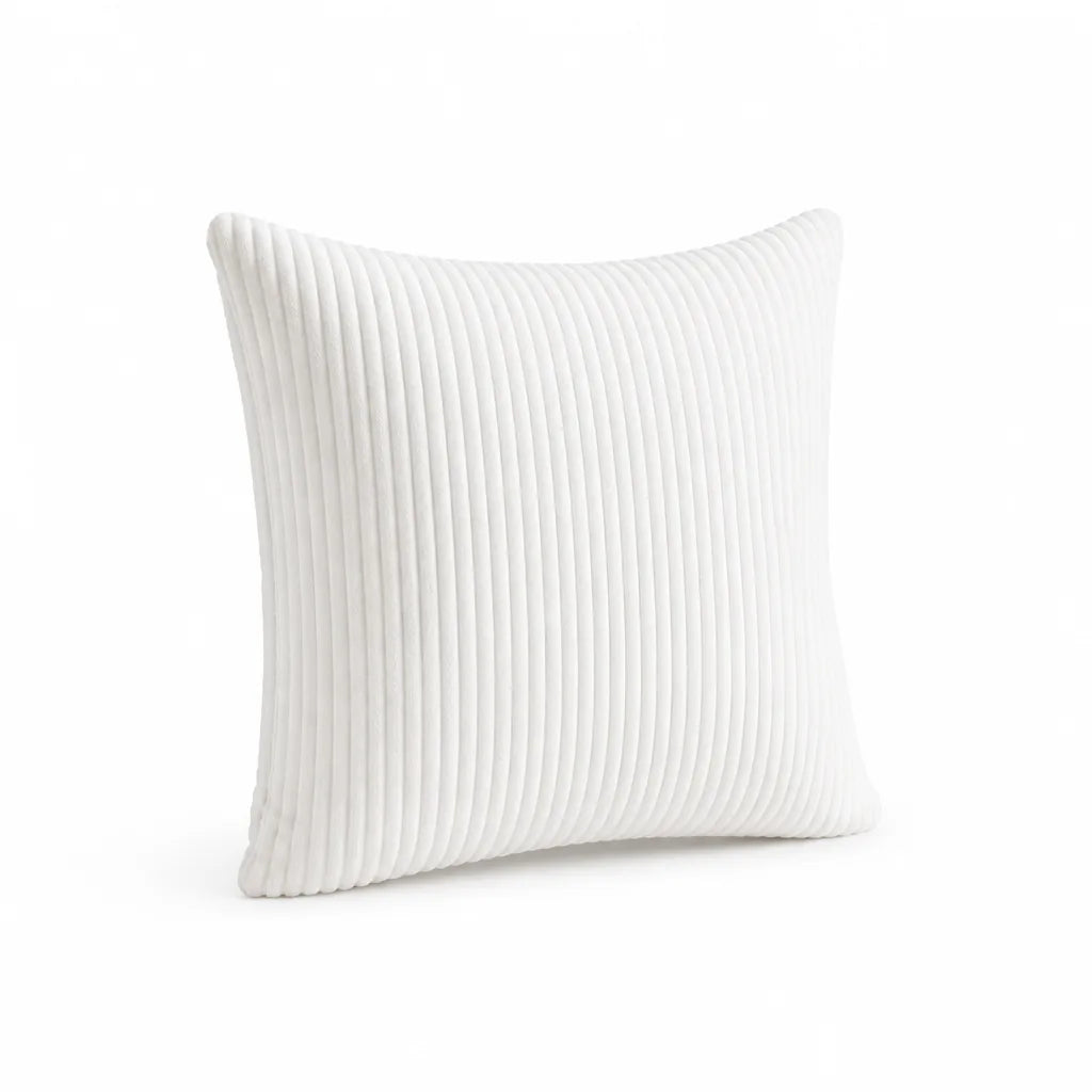 Decorative Cushion 30 cm Ribbed Texture Machine-Washable Cover