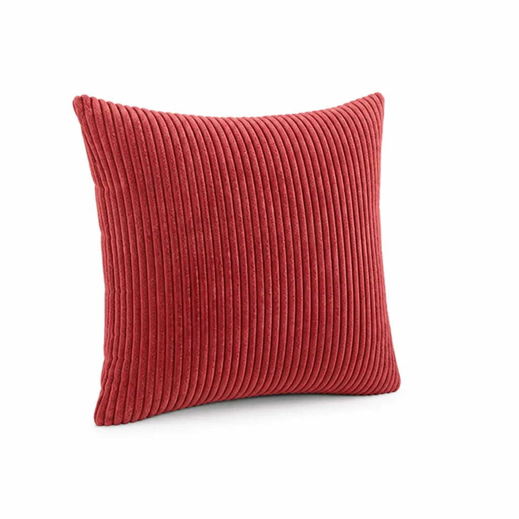 Decorative Cushion 30 cm Ribbed Texture Machine-Washable Cover