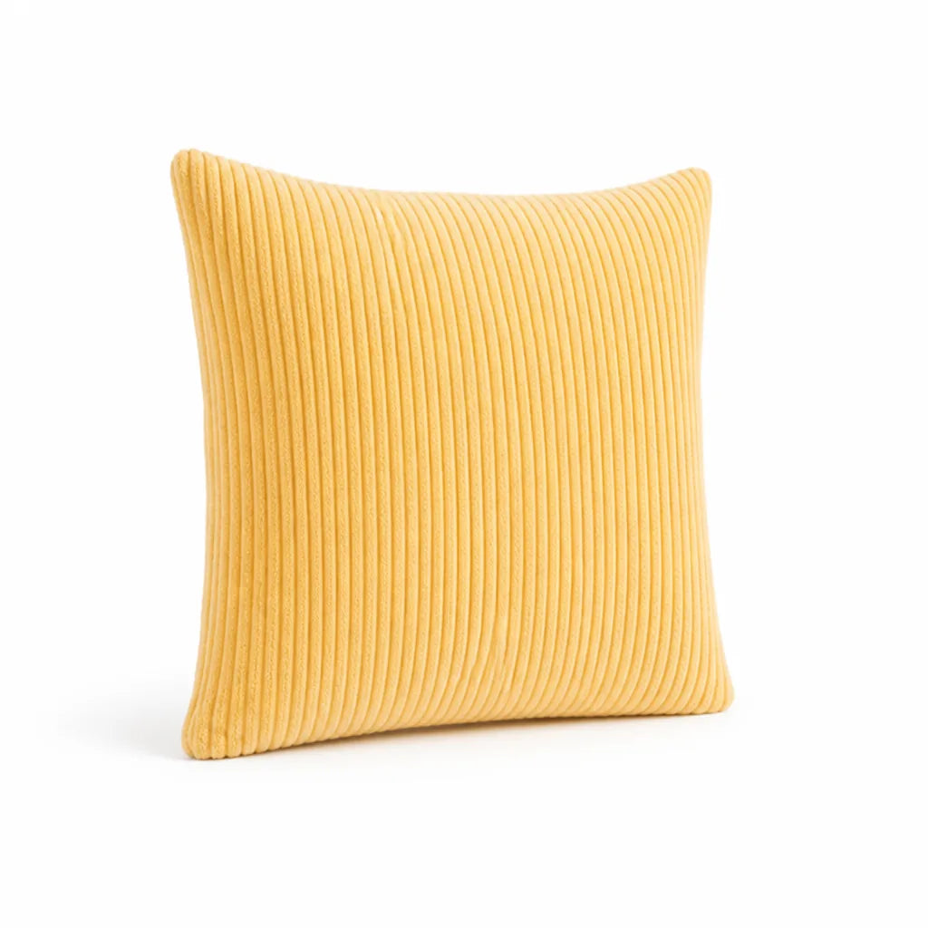 Decorative Cushion 30 cm Ribbed Texture Machine-Washable Cover